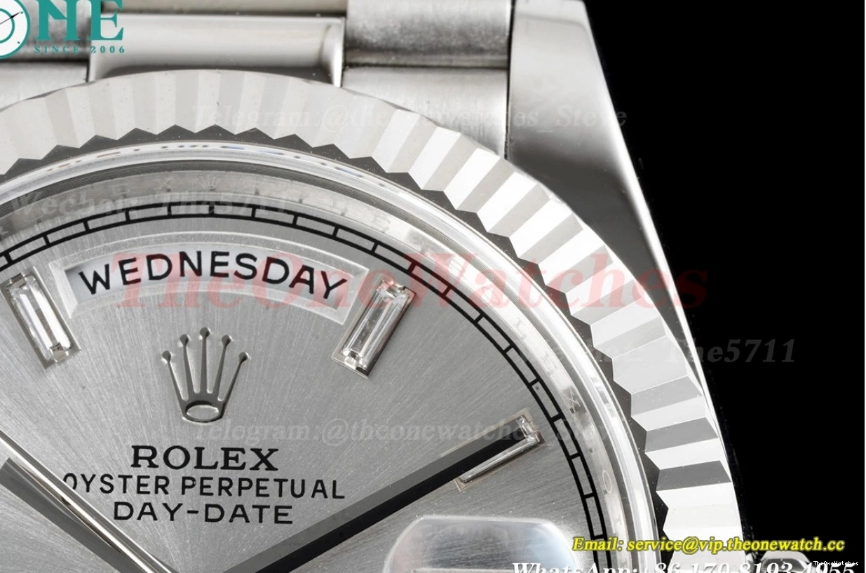40mm Silver Stk DayDate EWF A2836 SS SS 0218